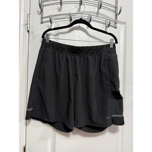 SKORA Mens Black Qwick Dry Running Athletic Shorts‎ XL Polyester Spandex